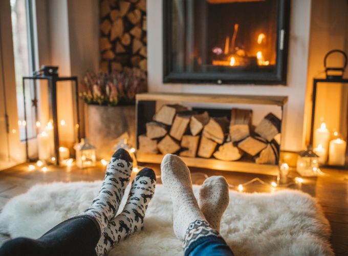 Ambiente chimenea de leña para tu hogar