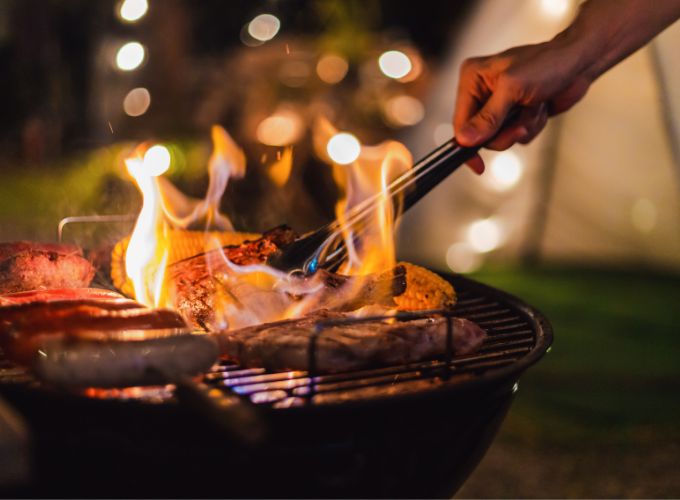 Making a varied barbecue 