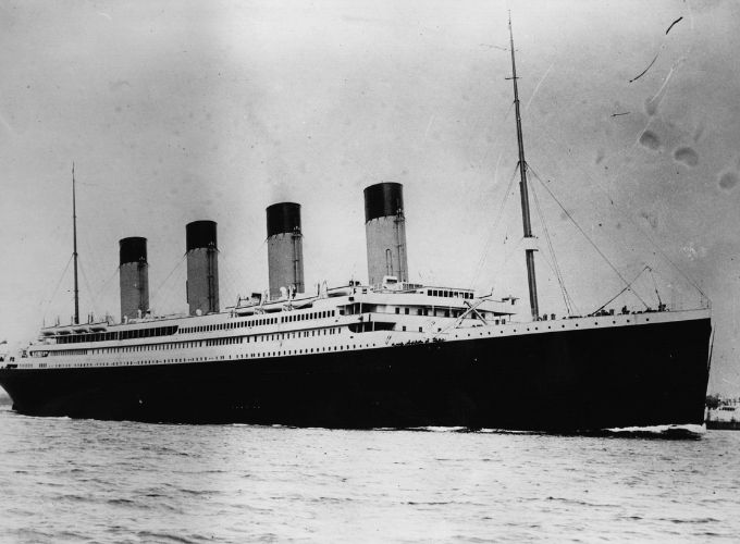 The chimneys of the Titanic