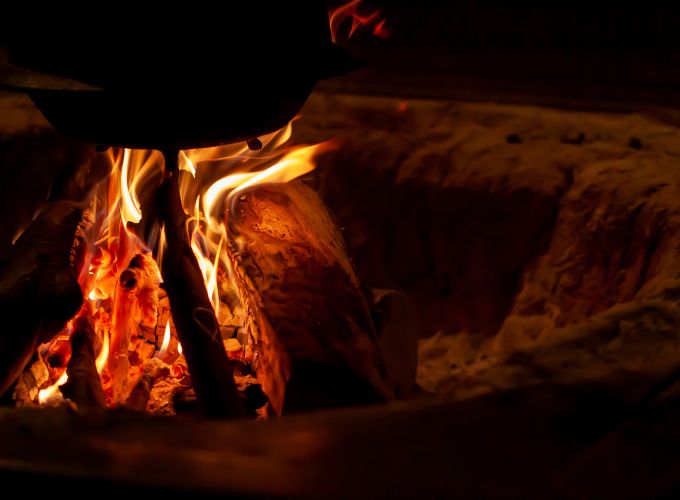 Chimenea tradicional japonesa